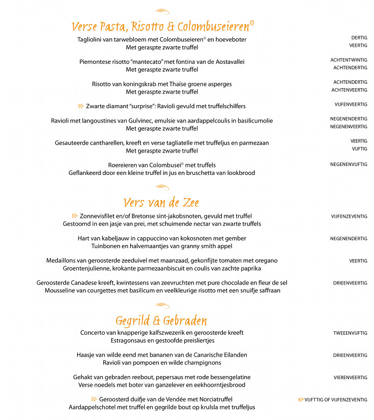 Herfst-Winter 2017 menu
